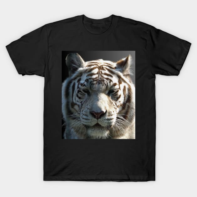 White tiger aesthetic art T-Shirt by IOANNISSKEVAS